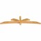 Ekena Millwork Davenport Rough Sawn Timber Gable Bracket, Western Red Cedar, 96"W x 24"H x 4"D x 4"F, 6/12 Pitch GBW096X24X0404DAV00RWR - alternate 2